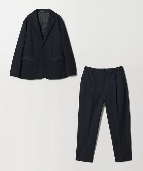 BEAUTY&YOUTH UNITED ARROWS（ビューティーアンドユースユナイテッドアローズ）の「【WEB限定 WARDROBE SMART】ニットフランネル リラックス セットアップ/ジャケット＆イージーパンツ（セットアップ・メンズ・ダークグレー/ネイビー・S/M/L/XL）」の12枚目の写真