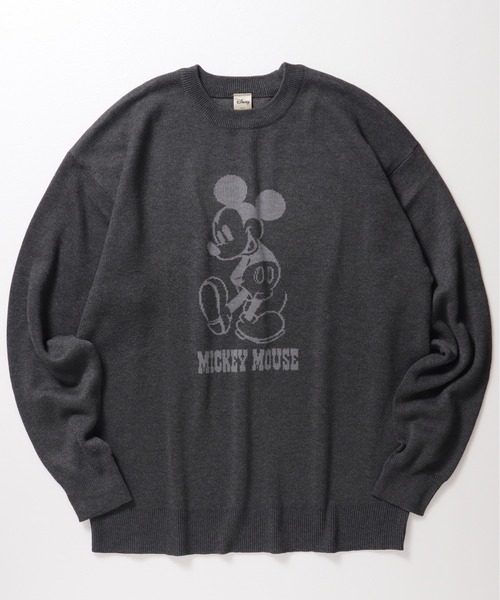 MICKEY MOUSE（ミッキーマウス）の「【DISNEY/ディズニー】ミッキーマウス　ジャガードニットクルーネック（ニット/セーター・レディース・ネイビー/サックスブルー/スミクロ/グレイッシュベージュ・MEDIUM/LARGE）」の22枚目の写真