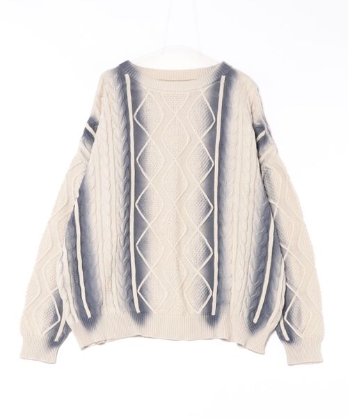 セール】配色スプレー ニット（ニット/セーター）｜antiqua