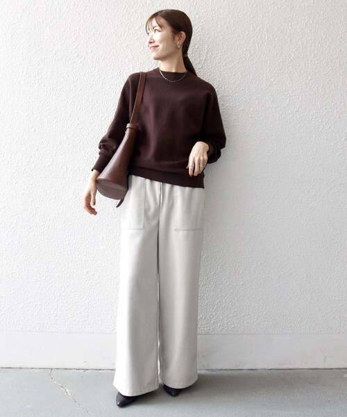 シップス エニィ（SHIPS any）/SHIPS any:〈洗濯機可能〉クルーネック ドルマン ベーシック ニット プルオーバー セール】SHIPS any:〈洗濯機可能〉クルーネック ドルマン ベーシック