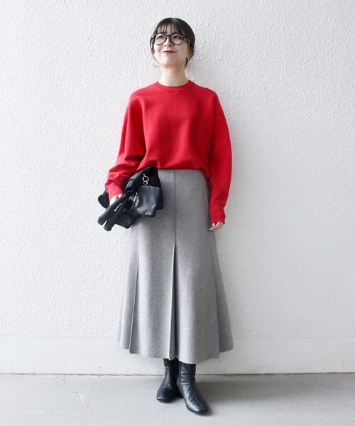 SHIPS any:〈洗濯機可能〉クルーネック ドルマン ベーシック ニット