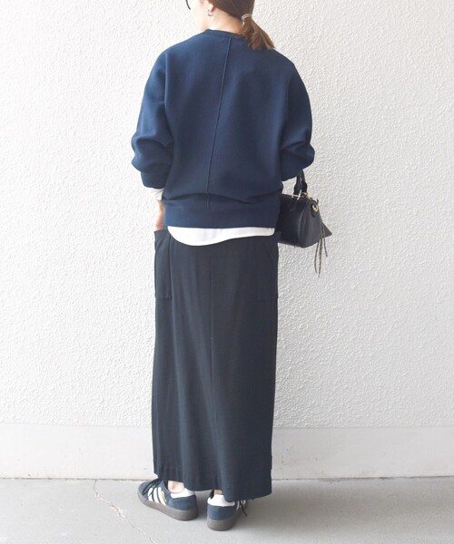 SHIPS any:〈洗濯機可能〉クルーネック ドルマン ベーシック ニット