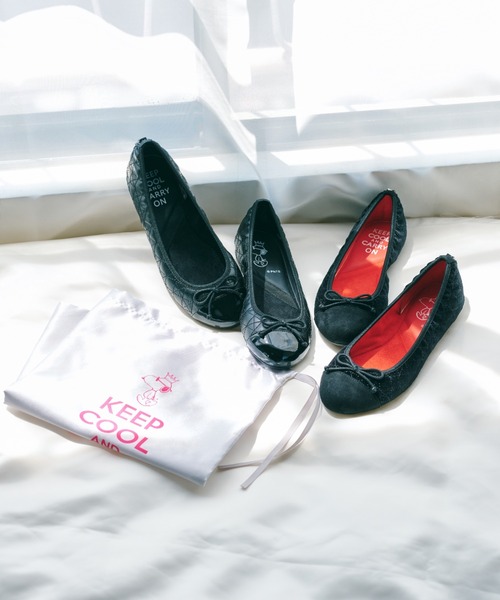 BUTTERFLY TWISTS（バタフライツイスト）の「【BUTTERFLY TWISTS / バタフライツイスト 】OLIVIA PEANUTS  / オリビア ピーナッツ（パンプス・レディース・ブラック×ブラック/ブラック×レッド・40/38/39）」の3枚目の写真