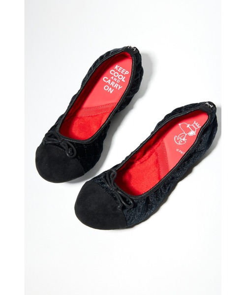 BUTTERFLY TWISTS（バタフライツイスト）の「【BUTTERFLY TWISTS / バタフライツイスト 】OLIVIA PEANUTS  / オリビア ピーナッツ（パンプス・レディース・ブラック×ブラック/ブラック×レッド・40/38/39）」の9枚目の写真