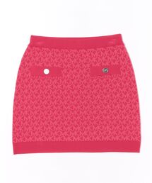 MK DOT ロゴ ジャカード ニット スカート