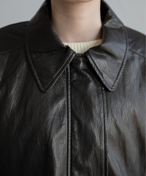 VACANCY（ヴァカンシー）の「グロッシーワッシャーヴィンテージジャケット（その他アウター・レディース・ブラック系その他・FREE）」の8枚目の写真