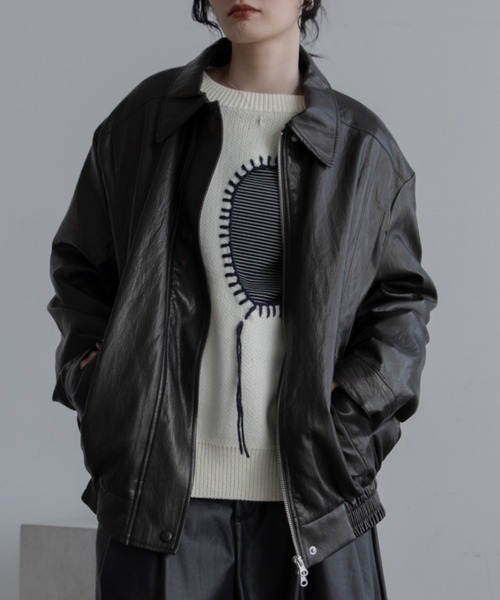 VACANCY（ヴァカンシー）の「グロッシーワッシャーヴィンテージジャケット（その他アウター・レディース・ブラック系その他・FREE）」の17枚目の写真