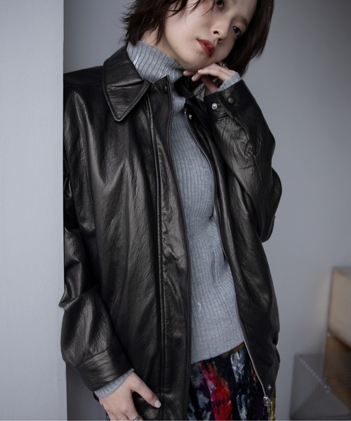 VACANCY（ヴァカンシー）の「グロッシーワッシャーヴィンテージジャケット（その他アウター・レディース・ブラック系その他・FREE）」の18枚目の写真