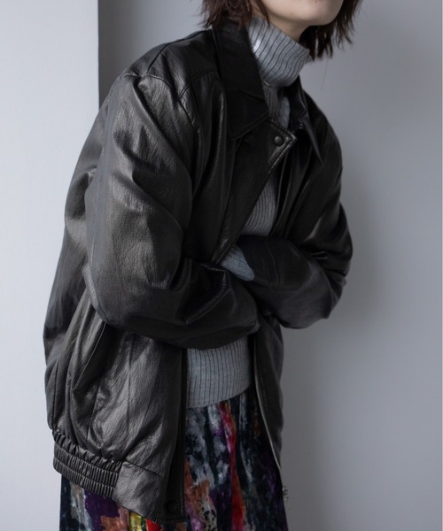 VACANCY（ヴァカンシー）の「グロッシーワッシャーヴィンテージジャケット（その他アウター・レディース・ブラック系その他・FREE）」の20枚目の写真