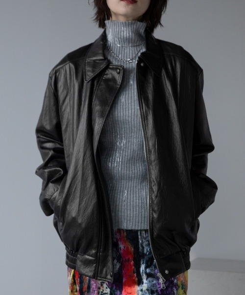 VACANCY（ヴァカンシー）の「グロッシーワッシャーヴィンテージジャケット（その他アウター・レディース・ブラック系その他・FREE）」の22枚目の写真