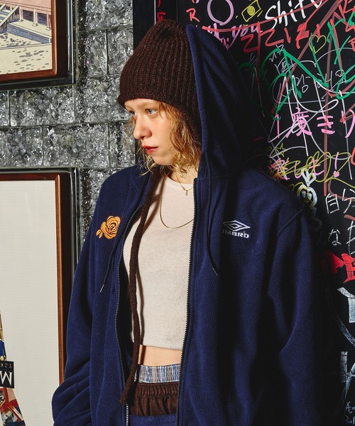 UMBRO(アンブロ)の「(UMBRO × ROSE BUD)KNIT CAP(ニットキャップ/ビーニー・レディース・ブラウン/グレー・ONE SIZE)」の10枚目の写真