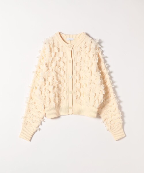 セール】SHIPS any:〈手洗い可能〉フリンジ デザイン ドルマン ニット