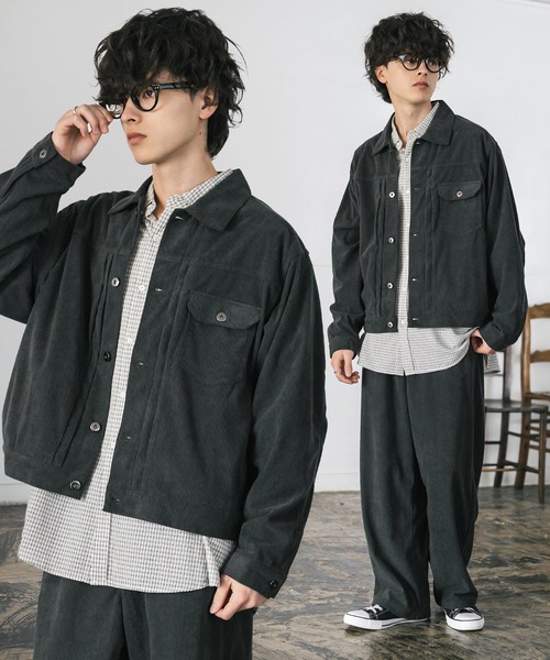 セール】コーデュロイセットアップ 1stショートジャケット/短丈