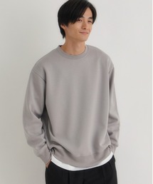 Right-on（ライトオン）の「【BACK NUMBER】ダンボールクルートレーナー (サスティナブル/クルーネック/プルオーバー/レギュラーフィット/ストレッチ/軽やか/ベーシック/レイヤード)（スウェット）」