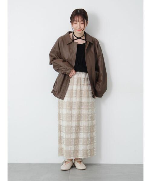 Te chichi TERRASSE(テチチテラス)の「オーバーサイズブルゾン《2025autumn catalog item》(ブルゾン・レディース・ブラウン/ブラック/キャメル・F)」の4枚目の写真