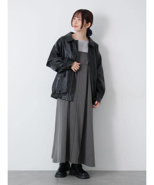 Te chichi TERRASSE(テチチテラス)の「オーバーサイズブルゾン《2025autumn catalog item》(ブルゾン・レディース・ブラウン/ブラック/キャメル・F)」の6枚目の写真