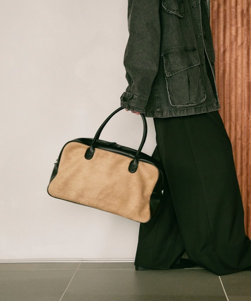 Lutim by u（ルチバイユー）の「Combination boston bag / コンビネーションボストンバック（ボストンバッグ・レディース・ブラウン/ベージュ/ブラック・FREE）」の17枚目の写真