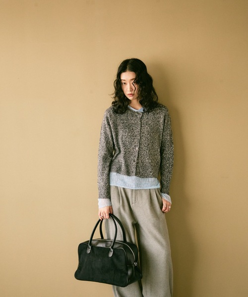 Lutim by u（ルチバイユー）の「Combination boston bag / コンビネーションボストンバック（ボストンバッグ・レディース・ブラウン/ベージュ/ブラック・FREE）」の6枚目の写真