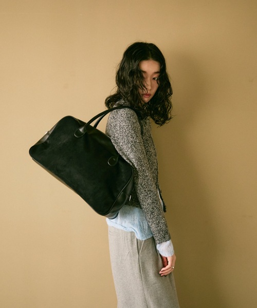 Lutim by u（ルチバイユー）の「Combination boston bag / コンビネーションボストンバック（ボストンバッグ・レディース・ブラウン/ベージュ/ブラック・FREE）」の7枚目の写真