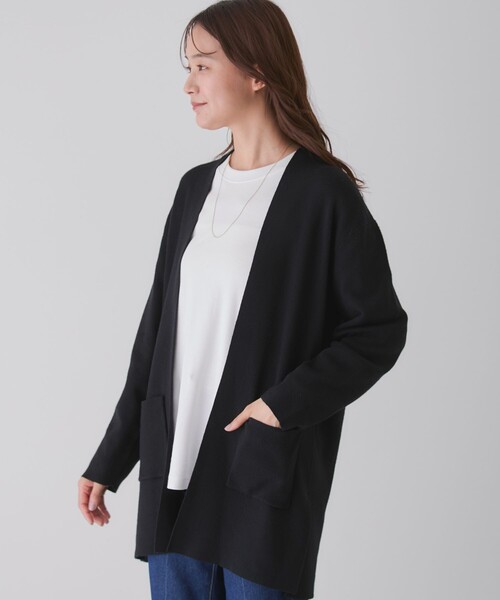 Jayro(ジャイロ)の「もちもちトッパーカーディガン(カーディガン/ボレロ・レディース・グレー/ベージュ/ネイビー/ブラック/ホワイト系その他・M)」の8枚目の写真