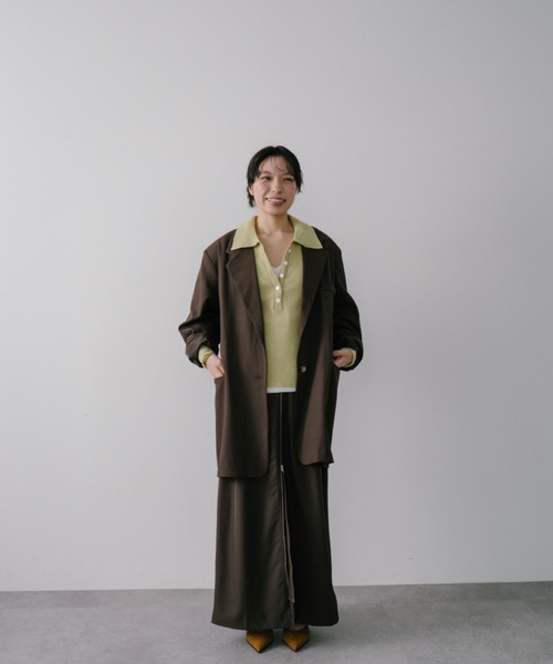 DRWCYS(ドロシーズ)の「フロントボタンレイヤードニット(ニット/セーター・レディース・グレー/ライトグリーン・FREE)」の21枚目の写真