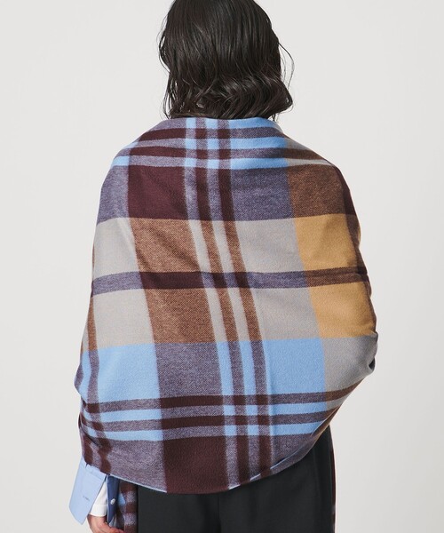 Joshua Ellis＞カシミヤ チェック ストール（ストール/ショール