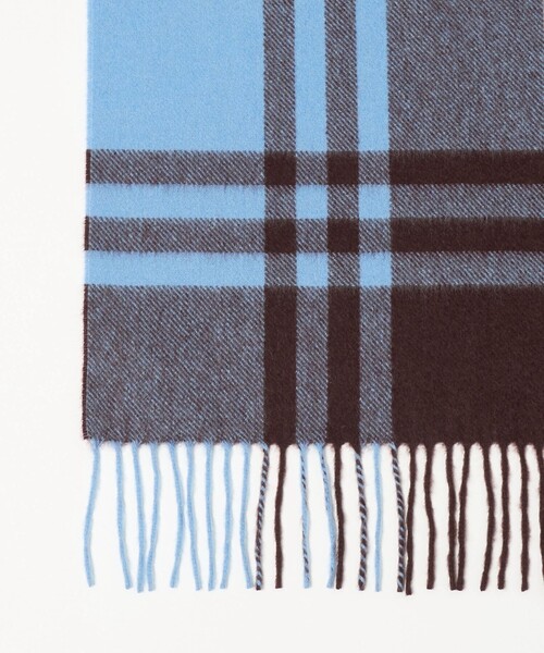 Joshua Ellis＞カシミヤ チェック ストール（ストール/ショール