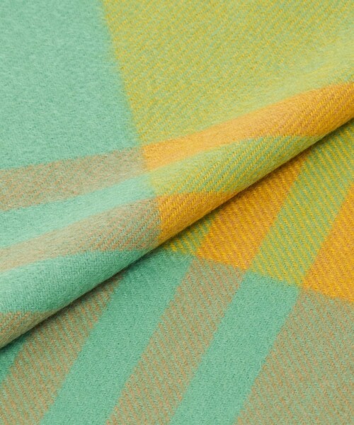 Joshua Ellis（ジョシュアエリス）の「＜Joshua Ellis＞カシミヤ チェック ストール（ストール/ショール・レディース・ライトブルー/イエロー・FREE）」の13枚目の写真