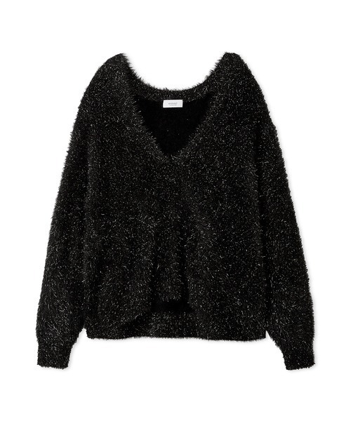 emmi 新品フェザーラメニットプルオーバー セール】フェザーラメニットプルオーバー（ニット/セーター）｜emmi