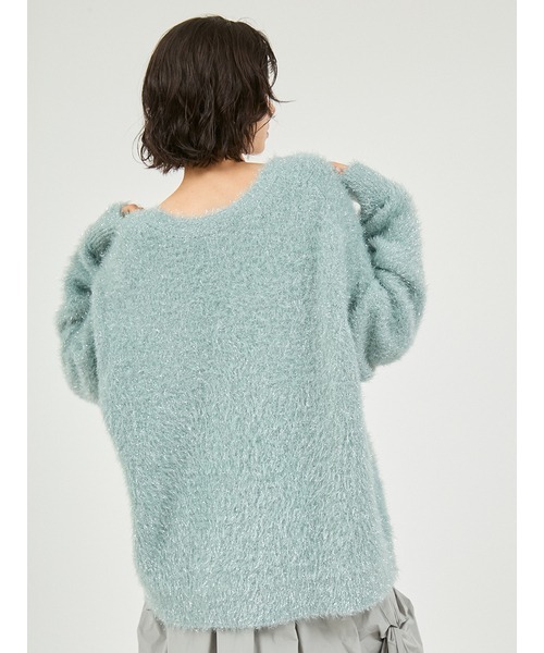 セール】フェザーラメニットプルオーバー（ニット/セーター）｜emmi