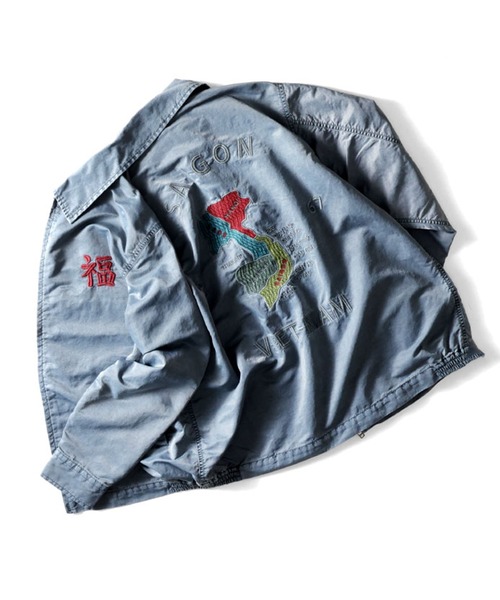新品＊HOUSTON ピグメント ジャケット ベトジャン ベトナム NV XXL セール】HOUSTON ヒューストン PIGMENT NYLON VIETNAM JACKET