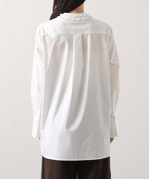 Gready Brilliant(グレディブリリアン)の「フリルカラーシャツ(シャツ/ブラウス・レディース・オフホワイト/サックスブルー・38)」の19枚目の写真