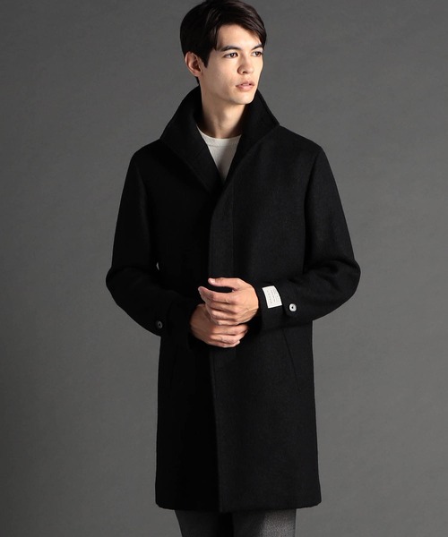 MONSIEUR NICOLE（ムッシュニコル）の「BEL＆CO ブークレージャージ スタンドカラーコート（その他アウター・メンズ・グレー/ブラック・SMALL/LARGE/MEDIUM）」の2枚目の写真