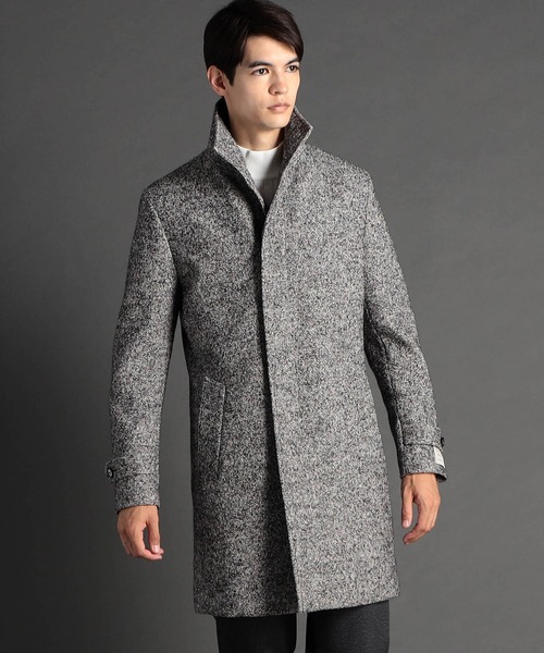 MONSIEUR NICOLE（ムッシュニコル）の「BEL＆CO ブークレージャージ スタンドカラーコート（その他アウター・メンズ・グレー/ブラック・SMALL/LARGE/MEDIUM）」の3枚目の写真