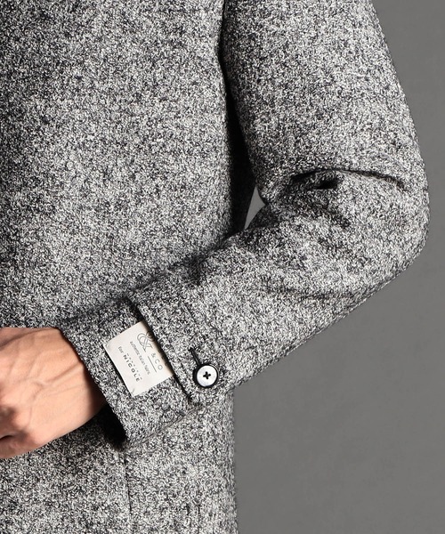 MONSIEUR NICOLE（ムッシュニコル）の「BEL＆CO ブークレージャージ スタンドカラーコート（その他アウター・メンズ・グレー/ブラック・SMALL/LARGE/MEDIUM）」の8枚目の写真