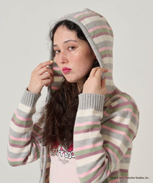 2025Limited Edition ボーダー フーディ TINA：JOJUN（パーカー