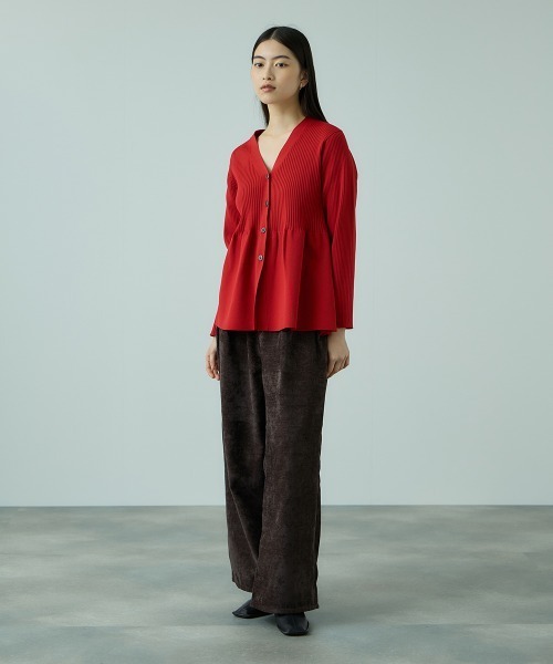 VICKY（ビッキー）の「サージ2タックワイドパンツ≪手洗い可能≫（その他パンツ・レディース・ブラウン/ブラック/アイボリー・M）」の7枚目の写真