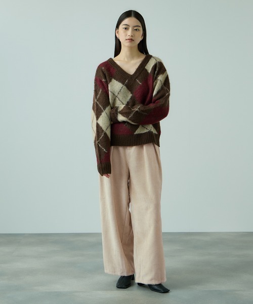 VICKY（ビッキー）の「サージ2タックワイドパンツ≪手洗い可能≫（その他パンツ・レディース・ブラウン/ブラック/アイボリー・M）」の19枚目の写真