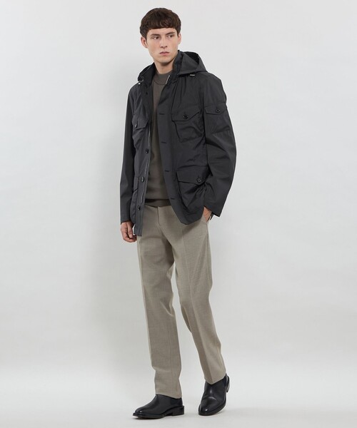 MACKINTOSH LONDON（マッキントッシュ ロンドン）の「【WEB・一部店舗限定】【BERWICK】3レイヤーポリエステルフーデットブルゾン（ブルゾン・メンズ・ブルー系その他7/ブラック・38/40/42）」の5枚目の写真