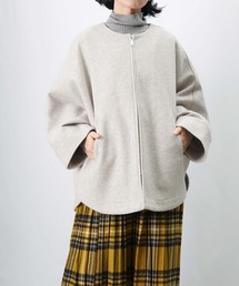 LUCA/LADY LUCK LUCA | LC/LLL ジップドルマンコート/ウールライクポンチョコート(ノーカラーコート)