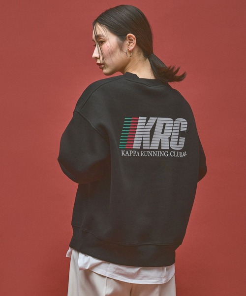 Kappa（カッパ）の「≪Kappa×and ST ウェルネスクラブ≫Running Clubデザインスウェット (ユニセックス)（スウェット・レディース・ブラック/ホワイト・SMALL/MEDIUM/LARGE）」の8枚目の写真