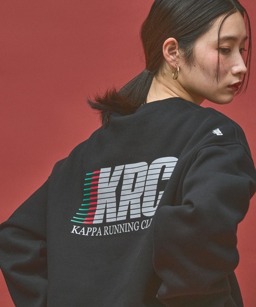 Kappa（カッパ）の「≪Kappa×and ST ウェルネスクラブ≫Running Clubデザインスウェット (ユニセックス)（スウェット・レディース・ブラック/ホワイト・SMALL/MEDIUM/LARGE）」の9枚目の写真
