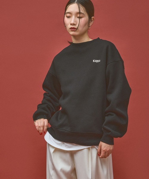 Kappa（カッパ）の「≪Kappa×and ST ウェルネスクラブ≫Running Clubデザインスウェット (ユニセックス)（スウェット・レディース・ブラック/ホワイト・SMALL/MEDIUM/LARGE）」の11枚目の写真