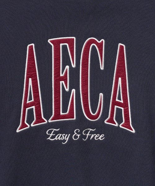 AECA（エイカ）の「AECA ARCH FELT SWEAT SHIRTS-NAVY（スウェット・レディース・その他・LARGE/MEDIUM/SMALL/X-LARGE）」の7枚目の写真