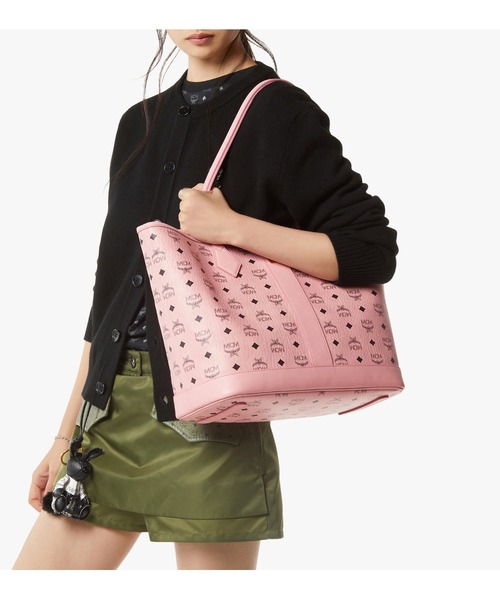 MCM（エムシーエム）の「Liz ショッパーバッグ - ヴィセトス（トートバッグ・レディース・ブラック/ブラウン/ピンク・MEDIUM）」の3枚目の写真
