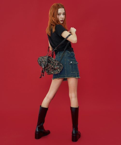 FANCY CLUB（ファンシークラブ）の「[NF] ローライズカーゴミニスカート (ディープブルー)_F23QD820（スカート・レディース・その他・MEDIUM）」の3枚目の写真