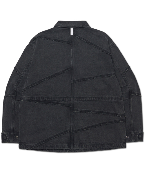 NOMANUAL(NOMANUAL)の「R.C DENIM BDU JACKET - WASHED BLACK(デニムジャケット・レディース・その他・SMALL/MEDIUM/LARGE)」の2枚目の写真
