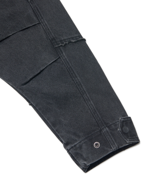 NOMANUAL(NOMANUAL)の「R.C DENIM BDU JACKET - WASHED BLACK(デニムジャケット・レディース・その他・SMALL/MEDIUM/LARGE)」の7枚目の写真