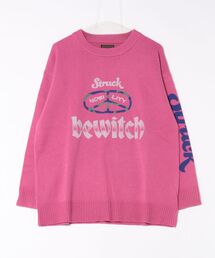 MARKEY'S（マーキーズ）の「クルーネックプリントセーター/おとな（ニット/セーター）」