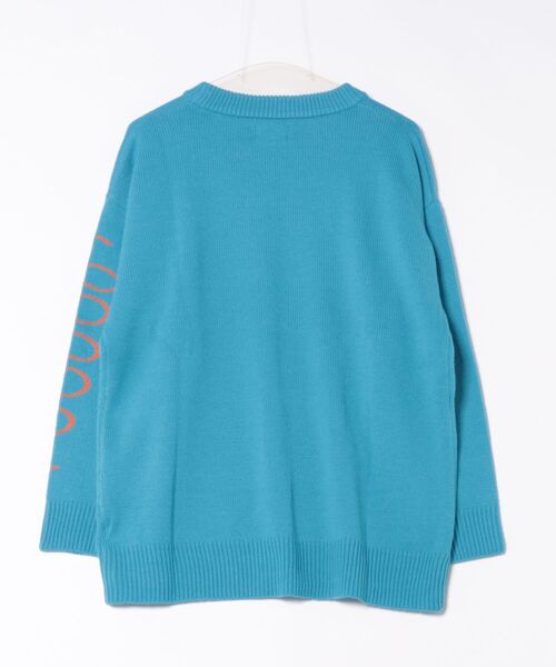 MARKEY'S(マーキーズ)の「クルーネックプリントセーター/おとな(ニット/セーター・レディース・オフホワイト/ブルー/ピンク・160cm)」の14枚目の写真